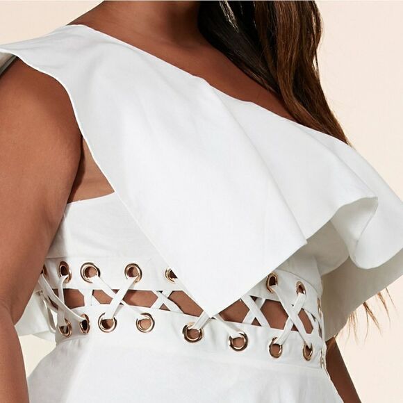 ❤️NEW L’atise by Amy Plus Size One Shoulder Dresses SIZE XL - Picture 7 of 11